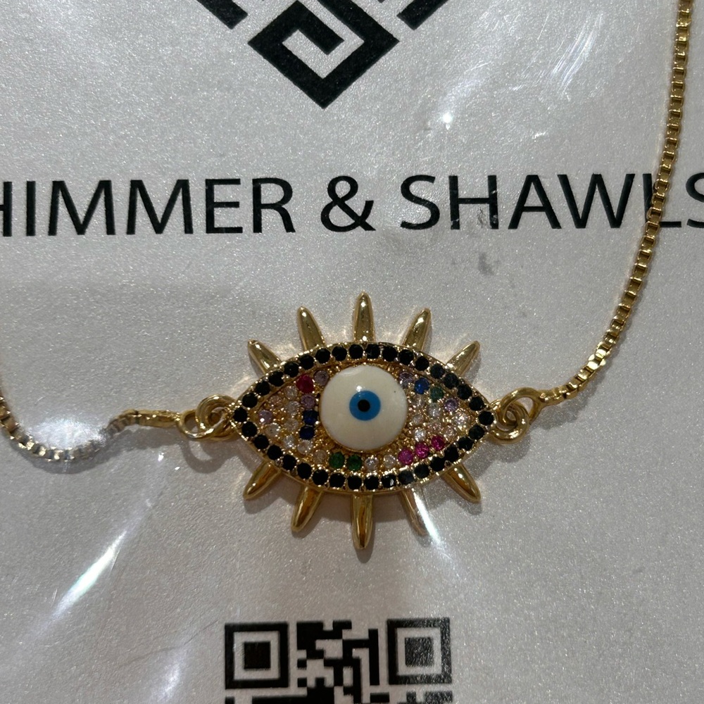 Gold Evil Eye Necklace